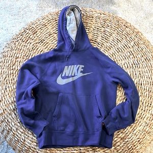 Nike royal blue sweatshirt with gray lining adult size medium